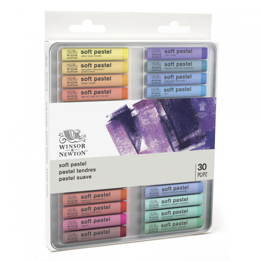 Estojo Pastel Seco Soft Winsor & Newton 30 Cores